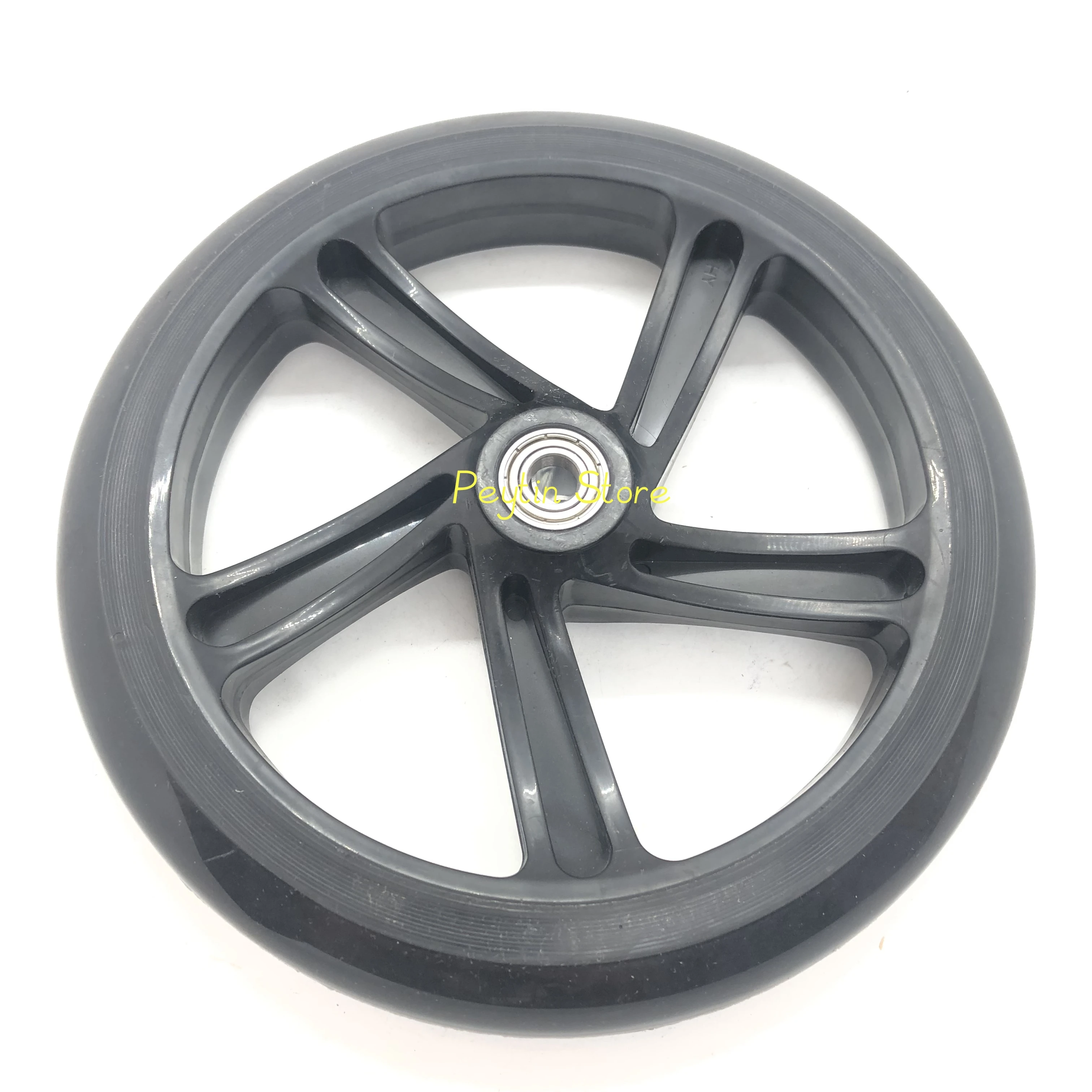 Ruedas de carro de compras de 200mm, remolque, equipaje, rueda de rodamiento, rueda silenciosa, 1 unidad