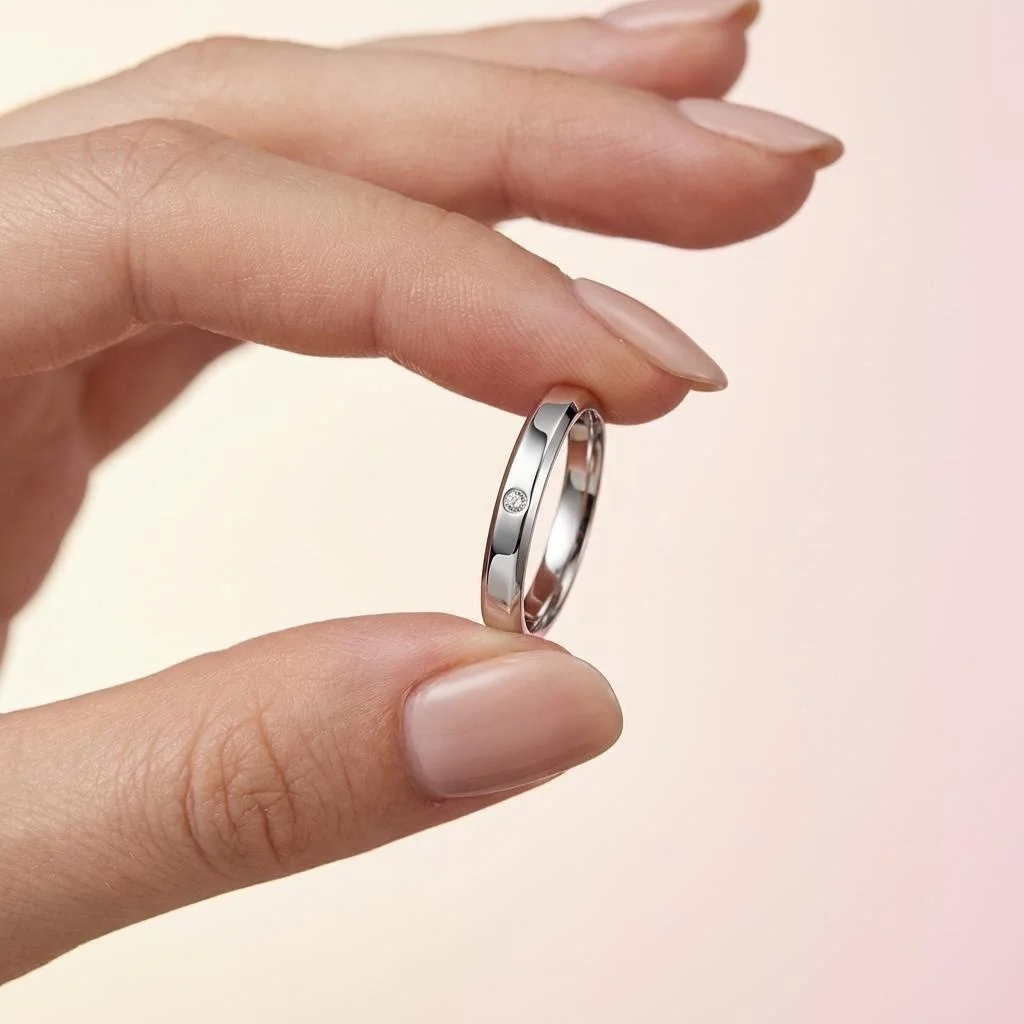 1 pcs Micro-Inlaid Zircon Ring for Couples women men Engagement and Wedding Jewelry Promise Rings