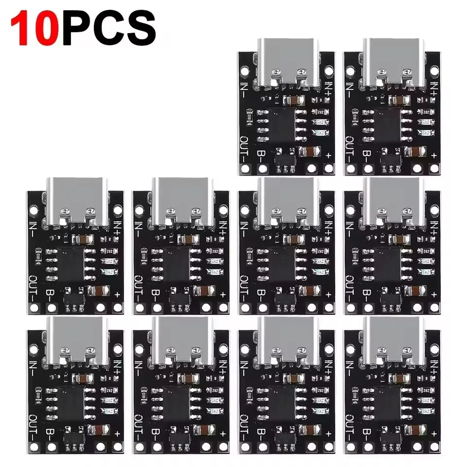 1-20 Stück Tp4056 3,7V Lithium-Akku Lade- und Entladegerät mit Schutzfunktion Typ-C USB Typ C Li-Ion Akku-Ladeplatine