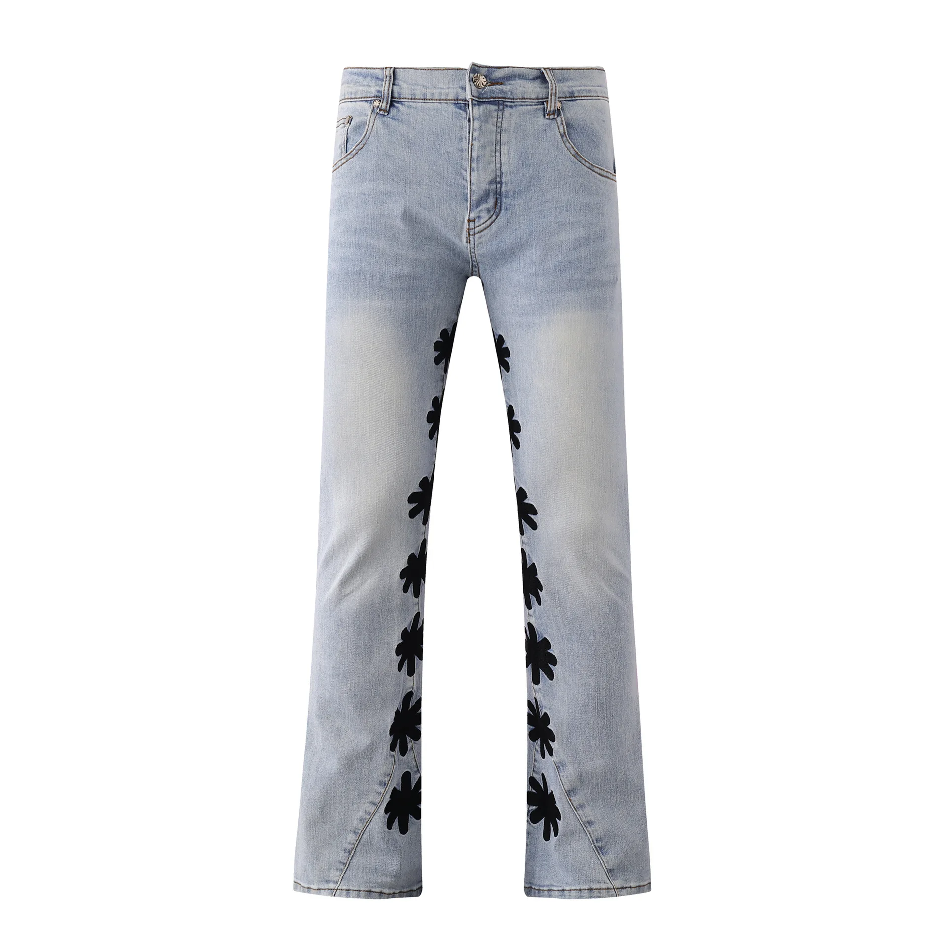 LOSTSHDWS 2025 New Jeans Heavy-Duty Embroidered High-Street Unisex Casual Fashion Jeans