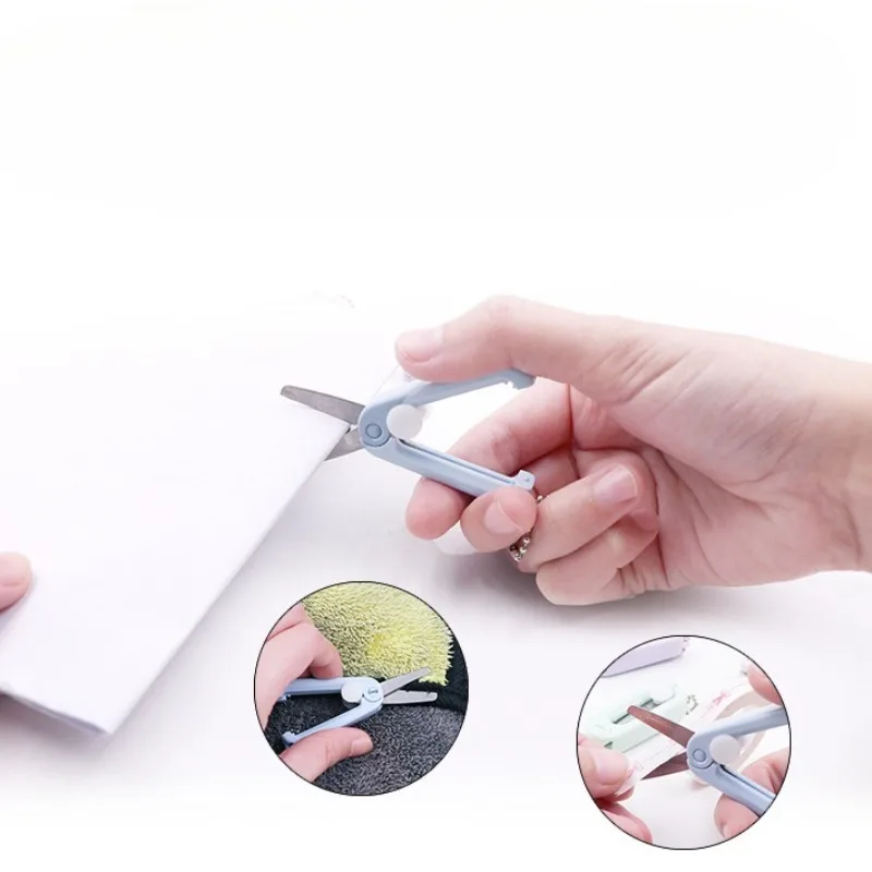 Mini Folding Scissors Portable Office Supplies Stationery Handcraft  DIY Tools Paper Cutting Small Scissors Art Tool Kits