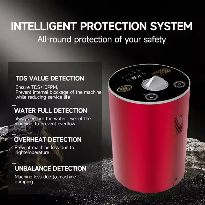 Hydrogen Oxygen Production System Generator Inhalation Machine Health Care H2 Absorption Device for Home Outdoor Car Mini Mode