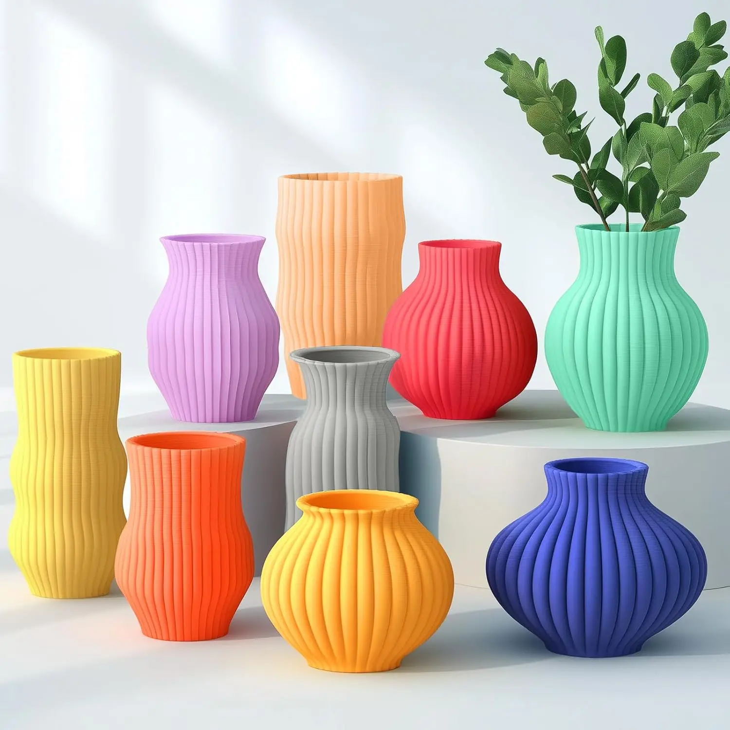 SUNLU PLA PETG PLA Plus Filamenty 10 Rolek Filament 3D 1KG/rolka 1.75mm 100% Proste Linie Filamentu Do Druku 3D Z EU US