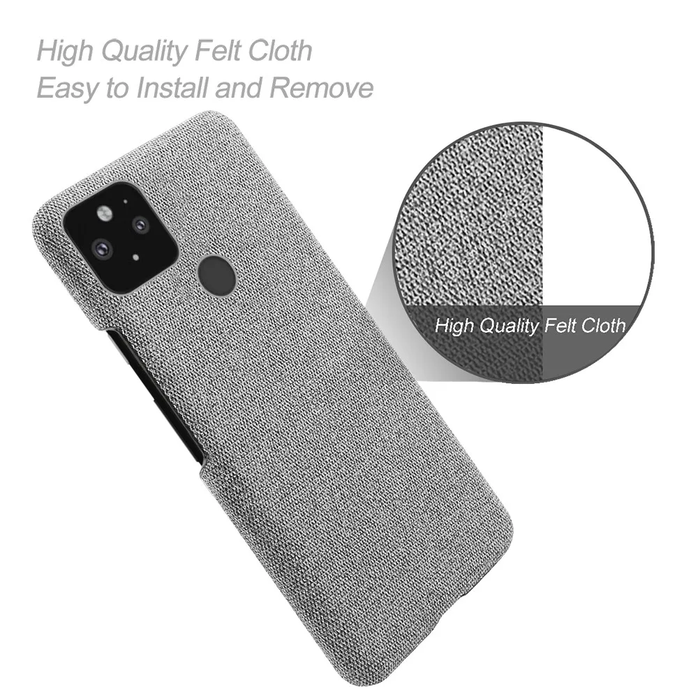 For Google pixel 5 case 5G Soft Premium Fabric and Anti-Slip Grip Case for Google pixel 5 5A 6pro 5G Cover