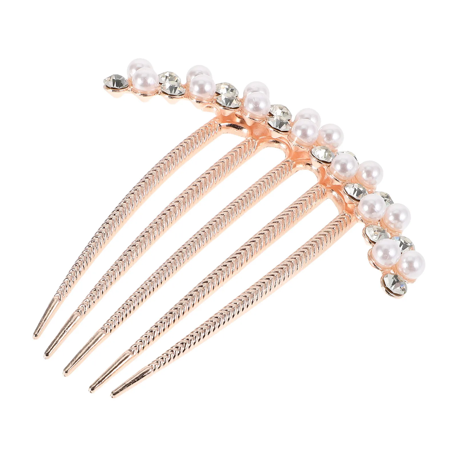 

Pearl Rhinestone Hair Comb Elegant Floral Side Comb For Women Bridal Wedding Decor Chinese Style Hairpin Hanfu Accessories