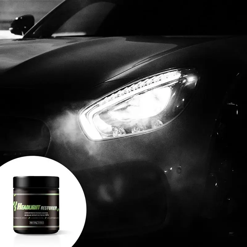 

Headlight Restoration Headlight Restorer Car Headlight Restoration With Sponge Headlight Restoration Kit Head Light Lens