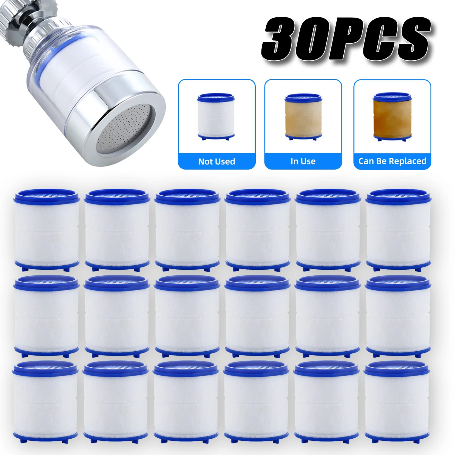 New Water Outlet Purifier Universal Faucet Filter Cartridge for Kitchen Shower Household Kitchen and Bathroom Accessories