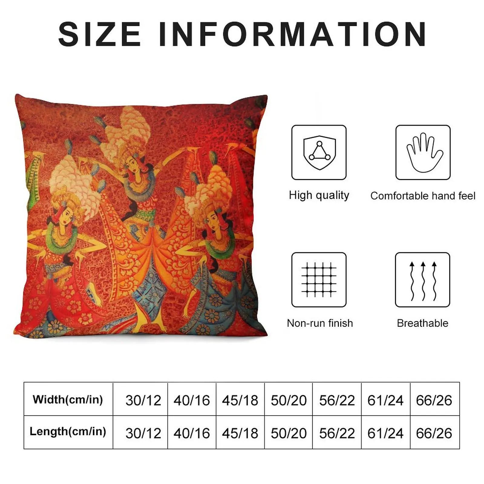 Balinese Painting Throw Pillow Sofas Covers Bed pillowcases Cushions pillow