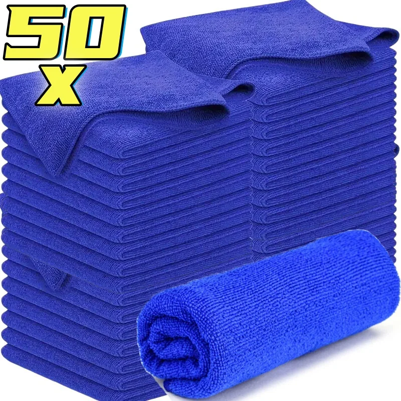 

5-50Pcs Microfiber Towels Car Wash Drying Cloth Towel Household Cleaning Cloths Auto Detailing Polishing Cloth Home Clean Tools