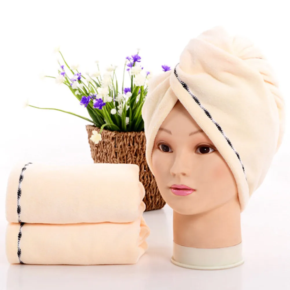 4Pcs Microfiber Hair Towel Cap Extra Thick Super Absorbent Quick Dry Wrap for Long Hair Reduces Split Ends Daily Use - view 5