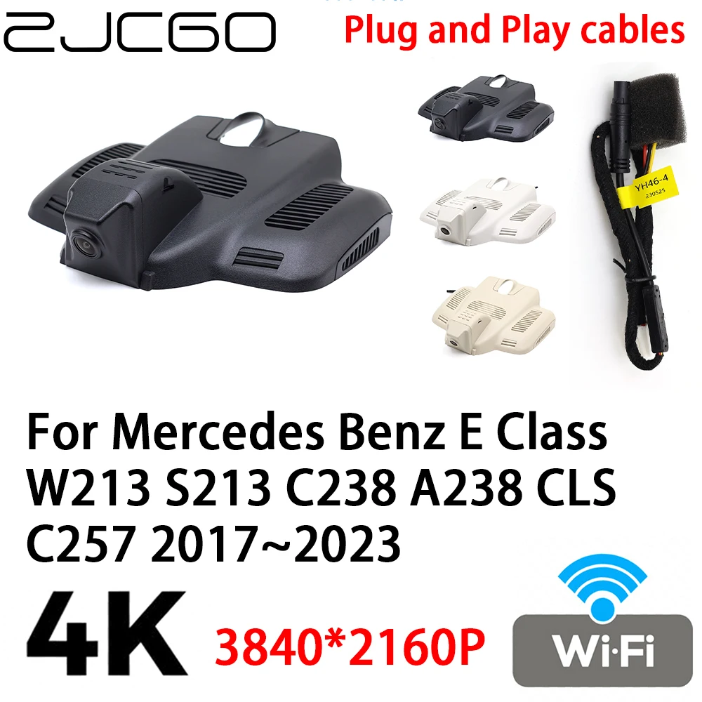 

ZJCGO 4K 2160P DVR Dash Cam Camera Video Recorder Plug and Play for Mercedes Benz E Class W213 S213 C238 A238 CLS C257 2017~2023