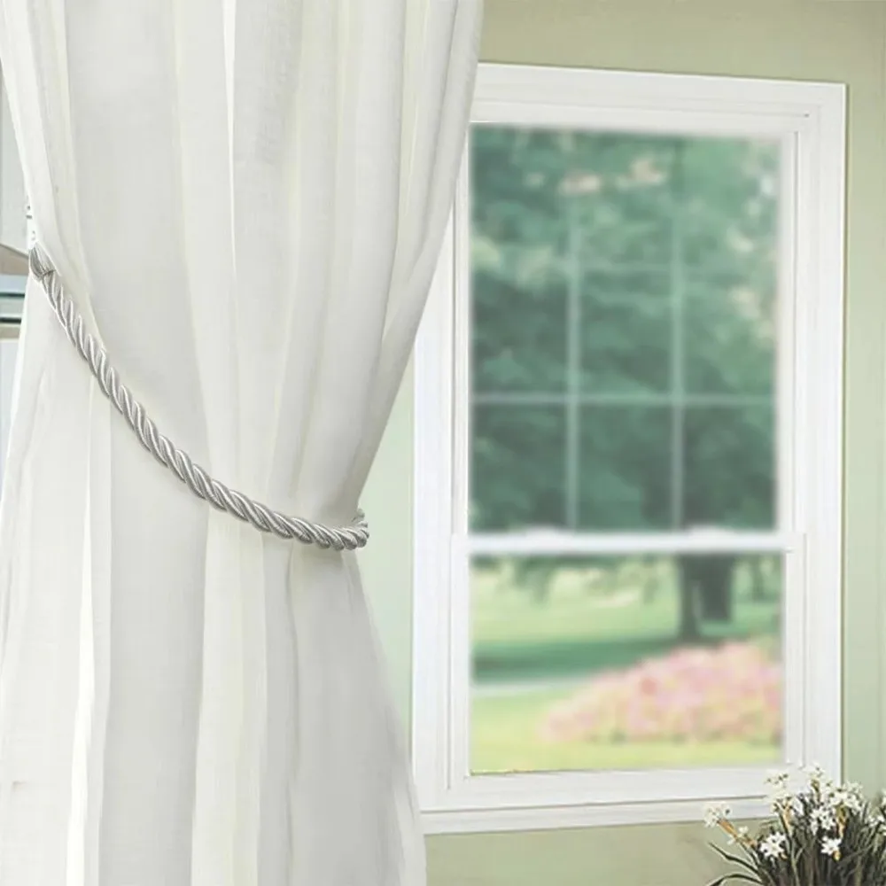 2PCS New Large Curtain Rope Buckle Rope Cotton Home Decoration Curtain Drape Tie Backs Curtain Accessory Curtain Tieback