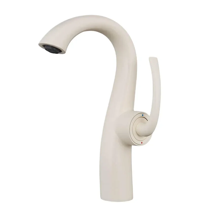 

Milk white wash basin faucet, art basin faucet full copper face wash