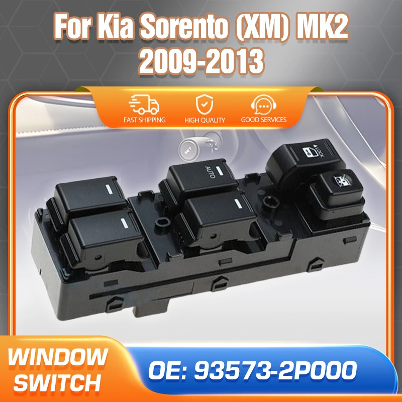 Power Master Window Control Switch For Kia Sorento XM 2009 2010 2011 2012 2013 Car Parts Accessories 93573-2P000 93570-2P100