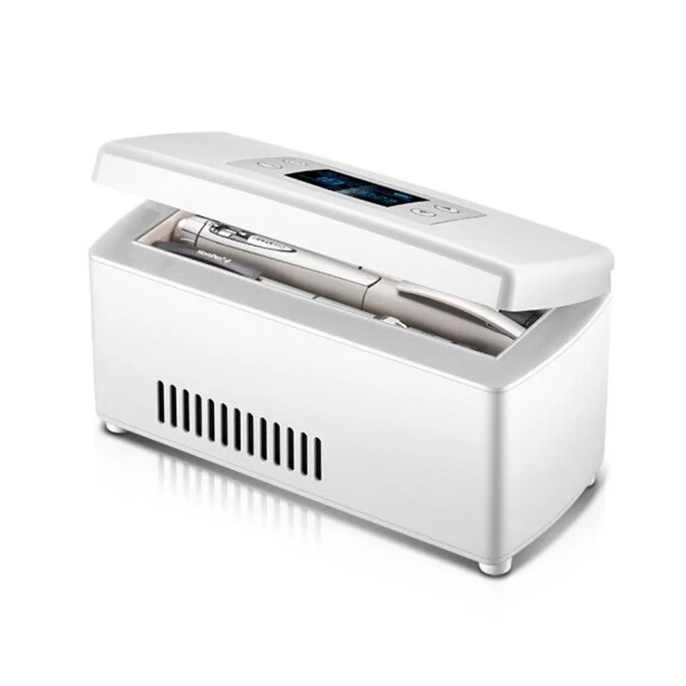 

Portable Insulin Cooler Case Digital Temperature Display 2-8°C Medicine Refrigerator Insulin Cool Box for Home Car Outdoor Trave