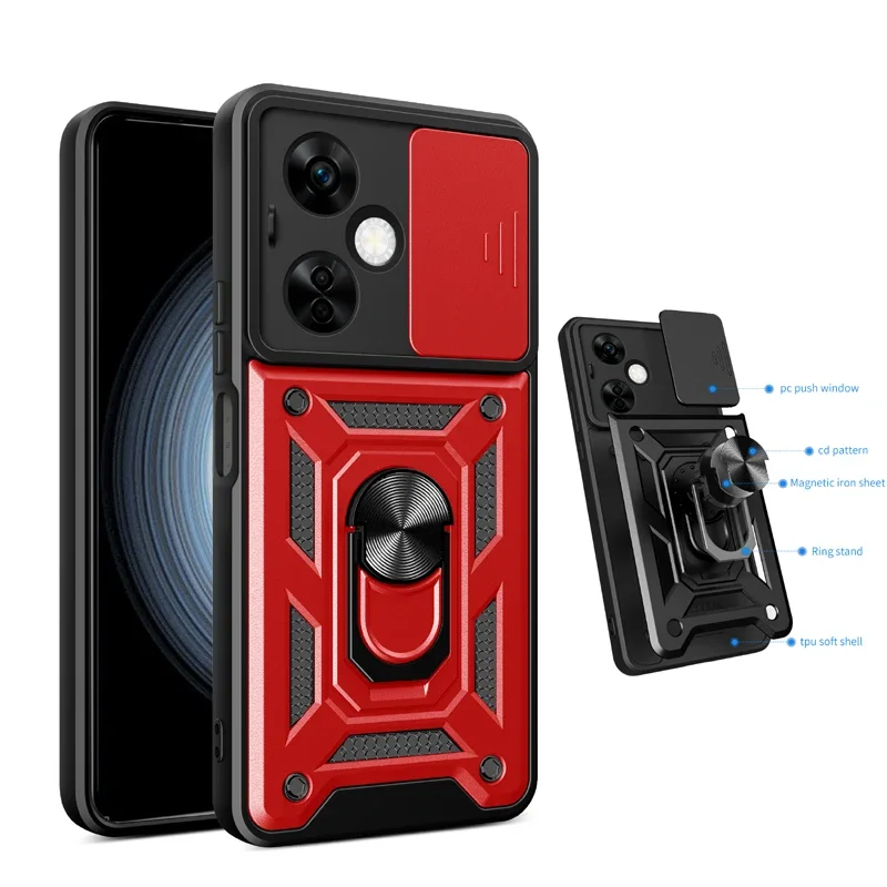 

For OnePlus Nord N20 5G N30 CE3 Lite 5G Case Kickstand Bumper Phone Cases Heavy Duty Armor Grade Rugged Case Cover Back Coque