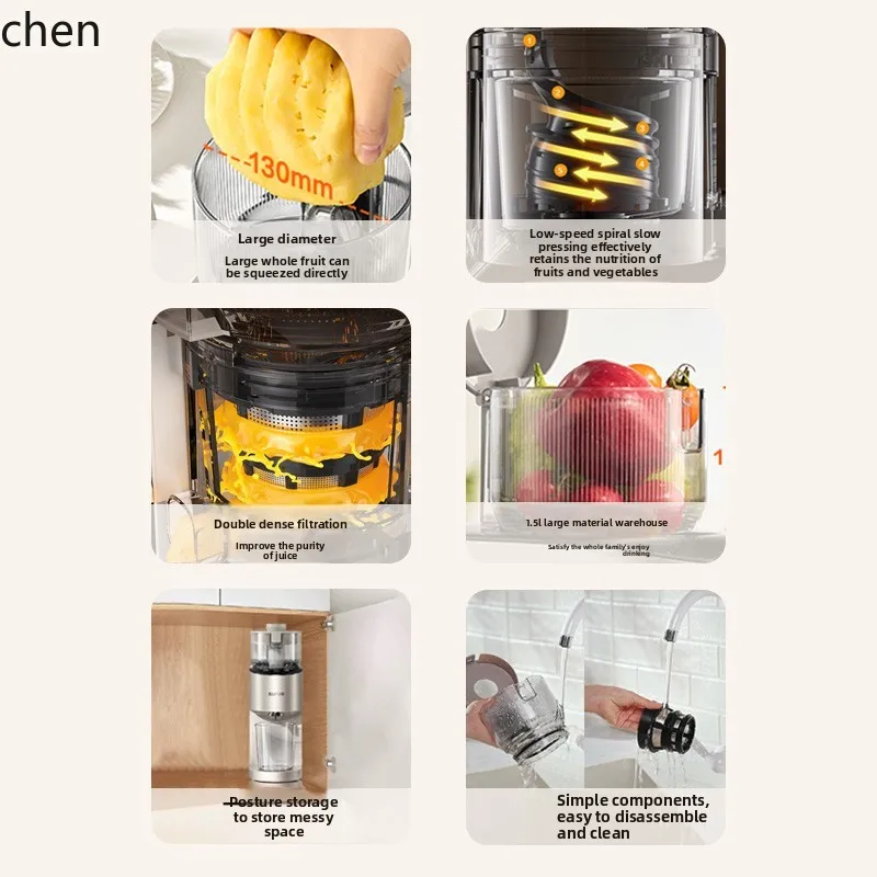 Spremiagrumi HXL Separazione automatica di polpa e succo per uso domestico Processore automatico di frutta e verdura