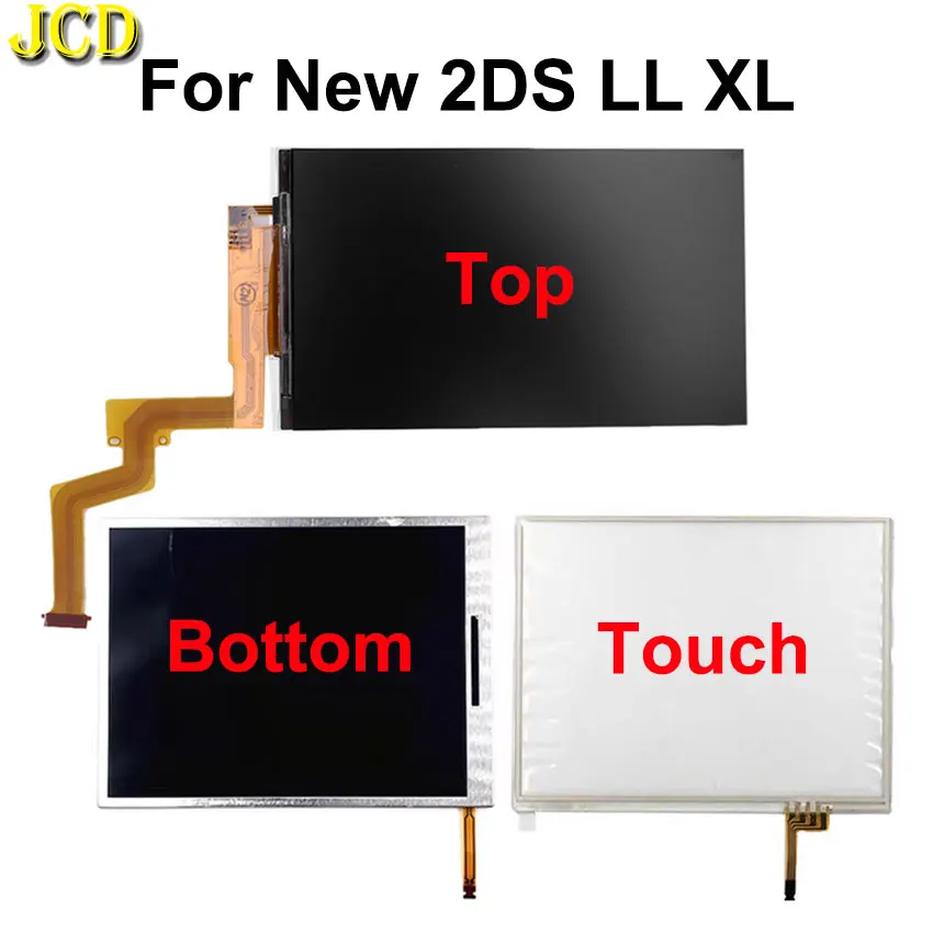 

JCD Top Upper or Bottom Lower LCD Display Touch Screen For New 2DS XL LL Game Console