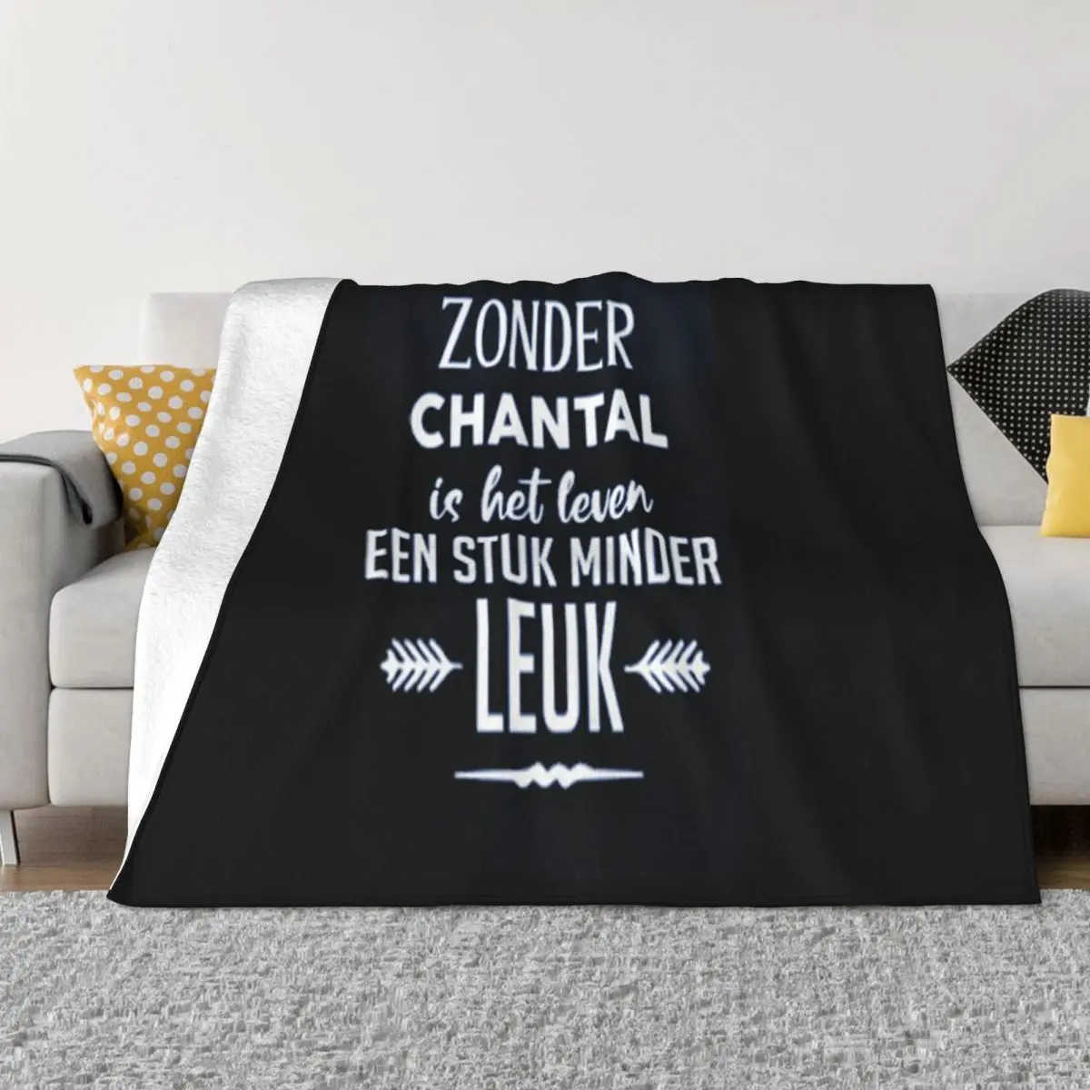 Zonder Chantal Is Het Leven Een Stuk Minder Leuk Goth Newest Children Goth Youth Street Style Throw Blanket