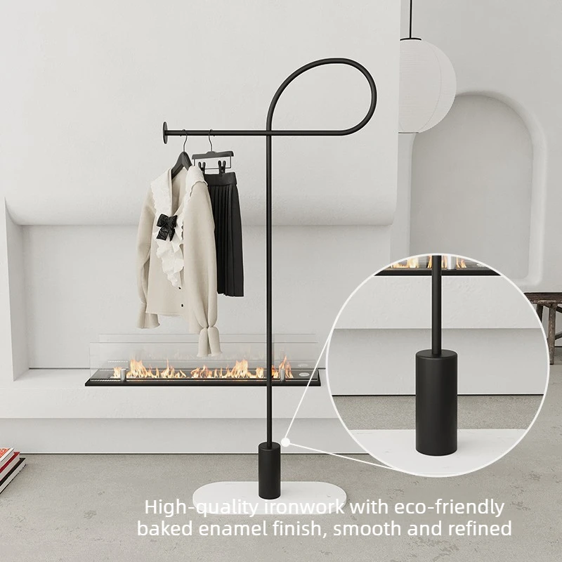 Luxury Bedroom Garment Holder Trendy Bedside Clothing Rack for Living Room Nordic Marble Coat Rack