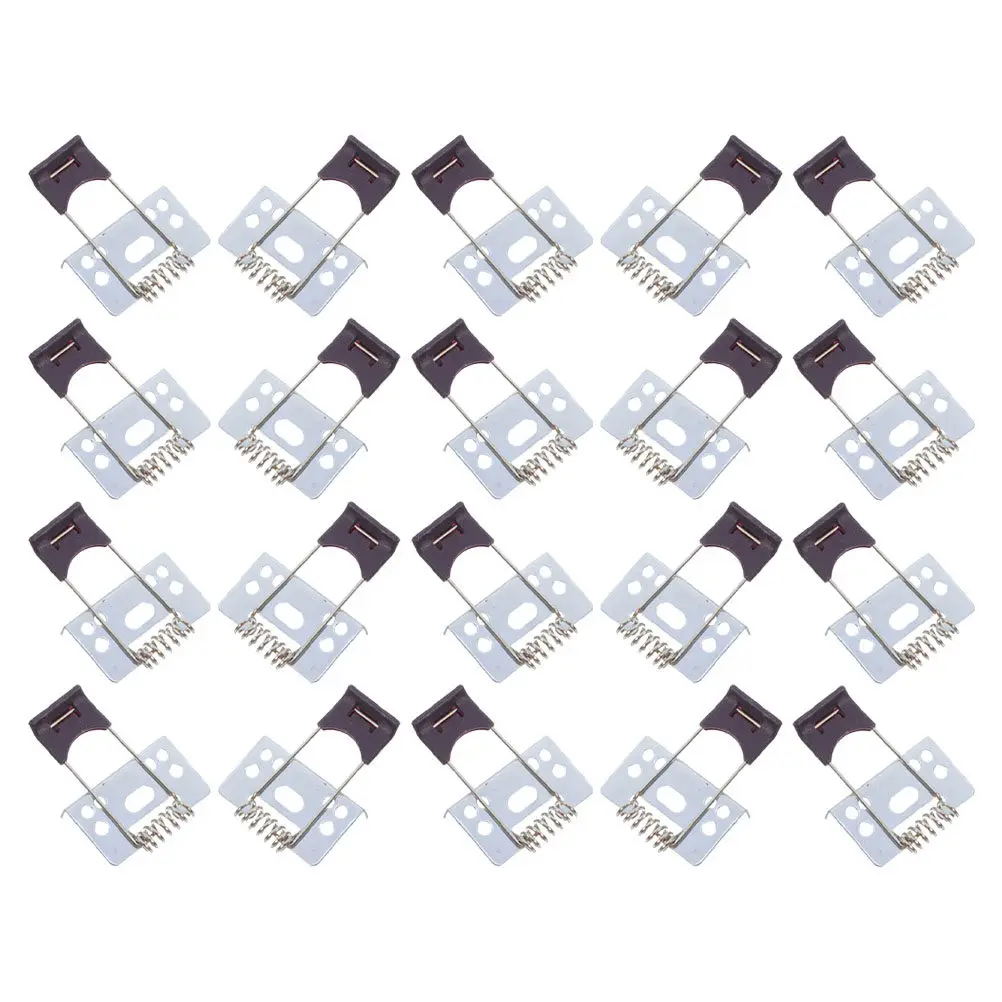 20Pcs Spring Loaded L-Type Brackets for Recessed Panel Lights and Downlights Concealed Installation LED Fixture Clips Commercial