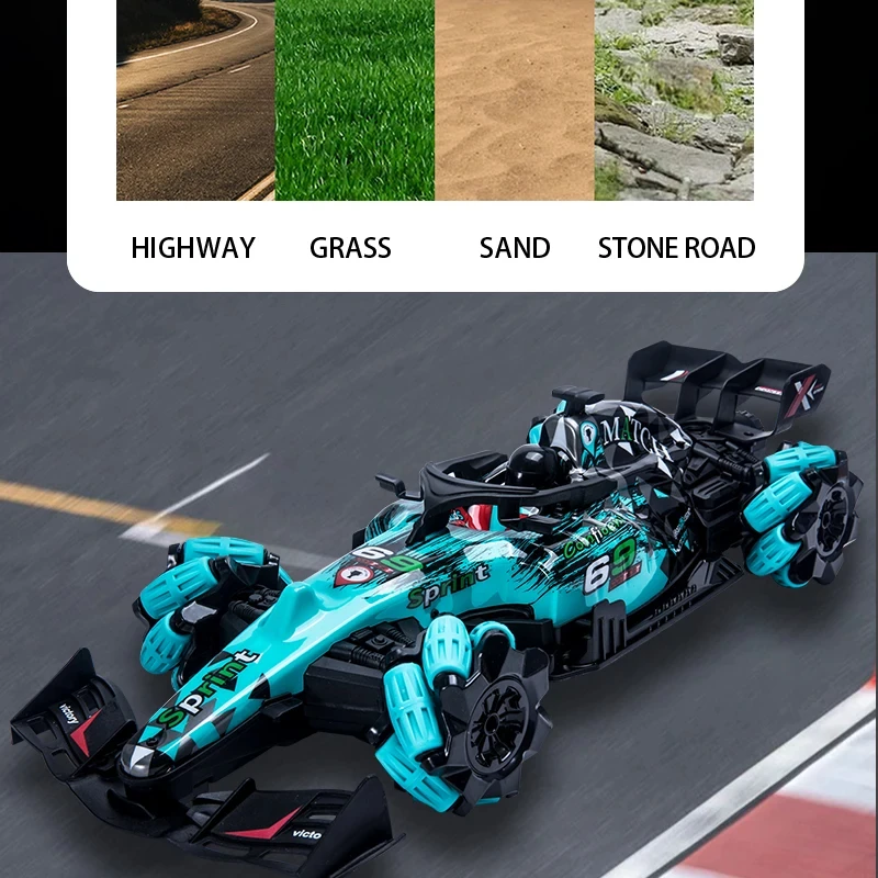 KF25 Drift RC Car 2.4G Glove Gesture Radio Remote Control Spray Stunt Car 4WD Electric Children Toys for Boys Girls Gifts