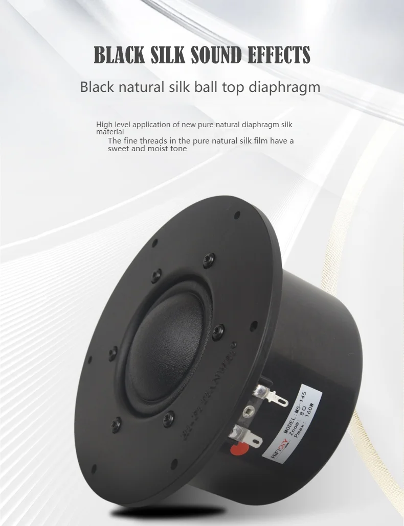 1PC HIFIDIY M5-145 hifi 5 인치 순수 미드 레인지 스피커 유닛 실크 멤브레인 8OHM 160W 홈 필름 트레블 라우드 스피커