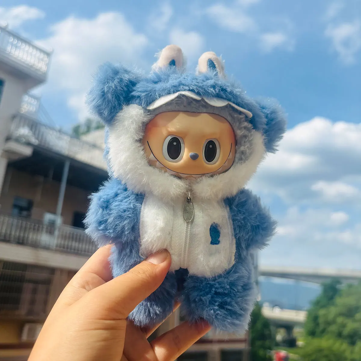 

For Labubu Doll Clothes Hoodies Doll Clothes Color Match Hoodies Dolls Accessories Cute Decoration Little Cloths( no doll)