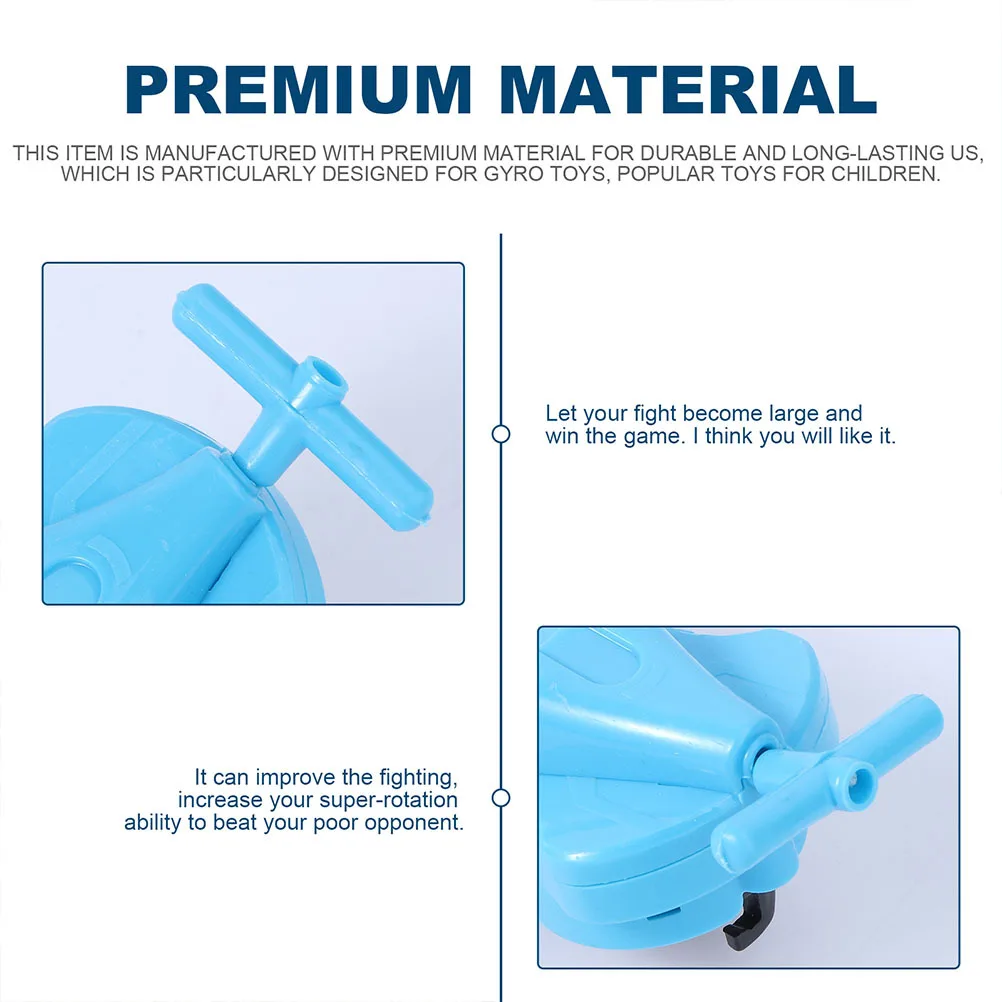 2 قطعة قاذفة الدوران دائم البلاستيك لون عشوائي سلسلة قوية إطلاق للأطفال التعليمية انفجار معركة لعبة أعلى الدورية #1