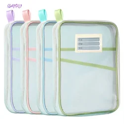 Widen File Folders Large Capacity 3layer Student Subject Exam Test Papers File Bags Office Document Bag Stationery Storage Pouch