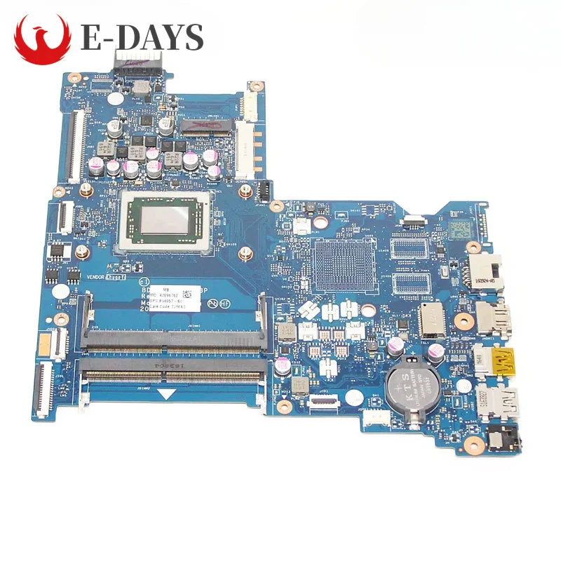 For HP Pavillion 15-BA Laptop Motherboard LA-D713P Mainboard CPU A10-9600P UMA DDR4 100% Tested Ok