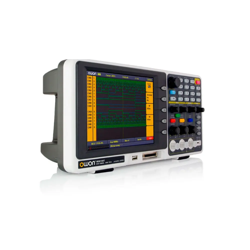 OWON MSO7102T Digital Storage Oscilloscope Logic-Analyser 2 Channels 1 GSa/s Real Time Sample Rate 100MHz  Replace of  MSO7062TD