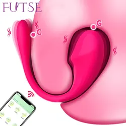 Wireless Bluetooth G Spot Vibrator for Women Vibrating Egg     Vaginal Massager Clitoris Stimulator Adult Sex Toys for Couples