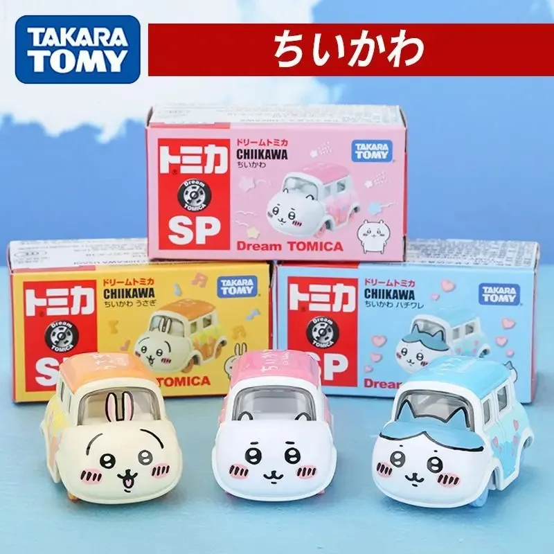 

TAKARA TOMY CHIIKAWA Самостоятельная модель автомобиля из сплава с медведем, игрушка для девочек