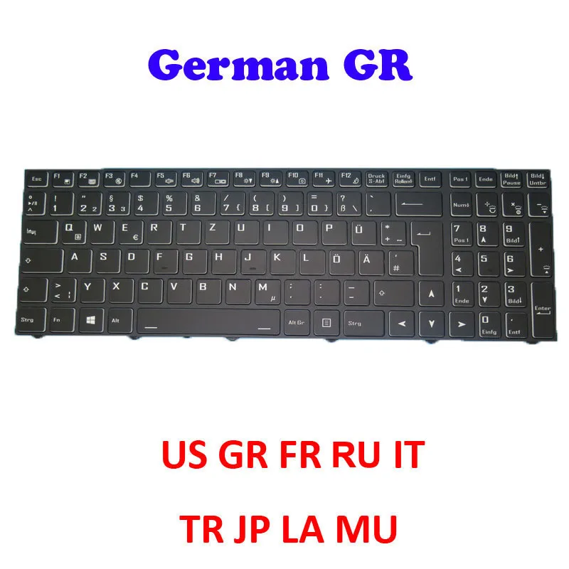 No Backlit Keyboard For Gigabyte A5 A7 K1 X1 G5 KC G5 MD GD KD G7 MD GD G7 KC 6-80-N15Z0 N815Z0 N15Z3 PB70 PB71 PB50 PB70 New