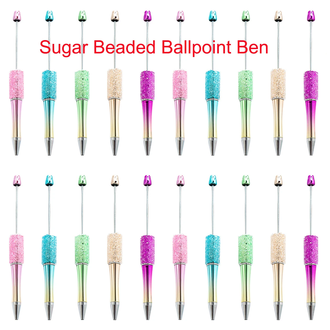 30 stücke DIY Perlen Stift Perlen Stift Kunststoff Stifte Nette Koreanische Schreibwaren Luxus Schule Bürobedarf Utiles Escolares Japoneses