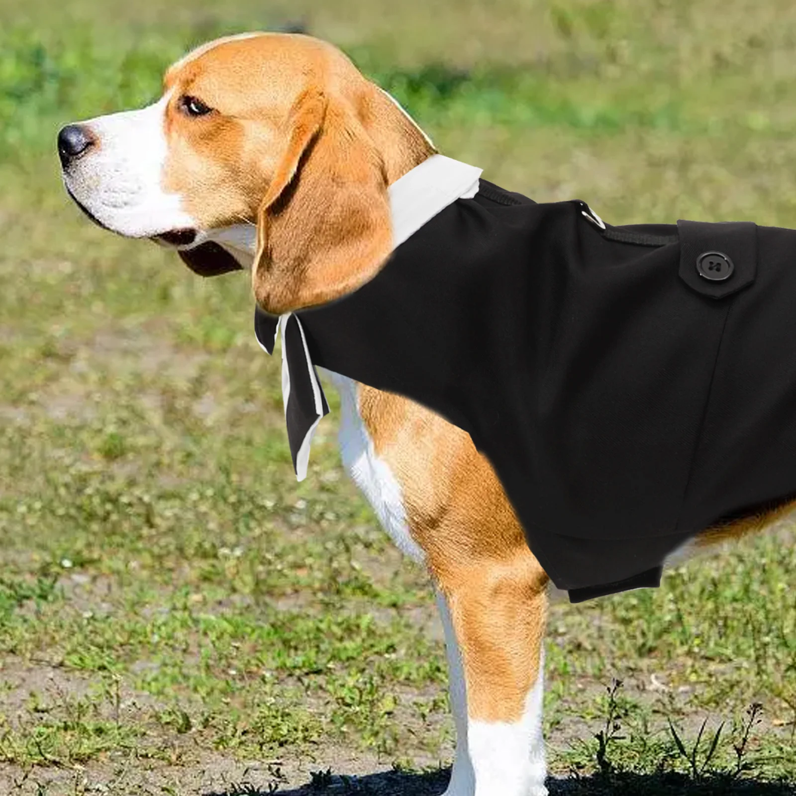 

Dog Tuxedo Outfits Formal Pet Suit Black Decor Dress Medium Dogs Clothes Wedding Party Accessories Breathing Comfortably
