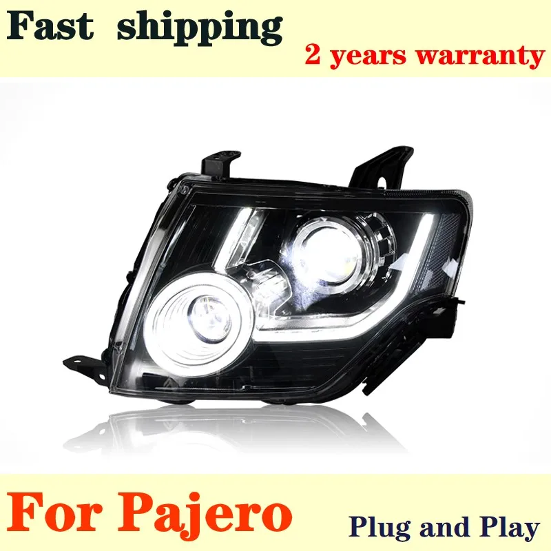 Car Lights For Pajero V93 V95 V97 2008-2021 LED Headlight DRL Fog Lamp Turn Signal Low Beam High Beam Projector Lens Accessories