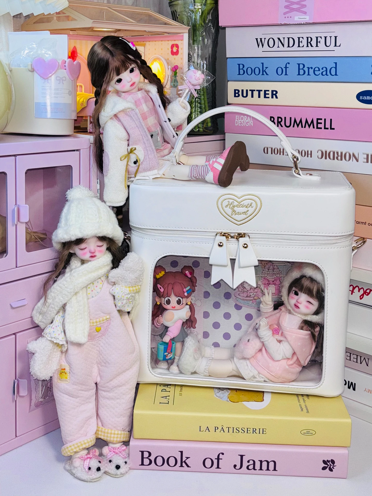 Original Y2k 6 Points Bjd Baby Doll Bag 2025 New Girl's Sweet Fashion Versatile Itabag Student Backpack Shoulders Bag Tote Bag