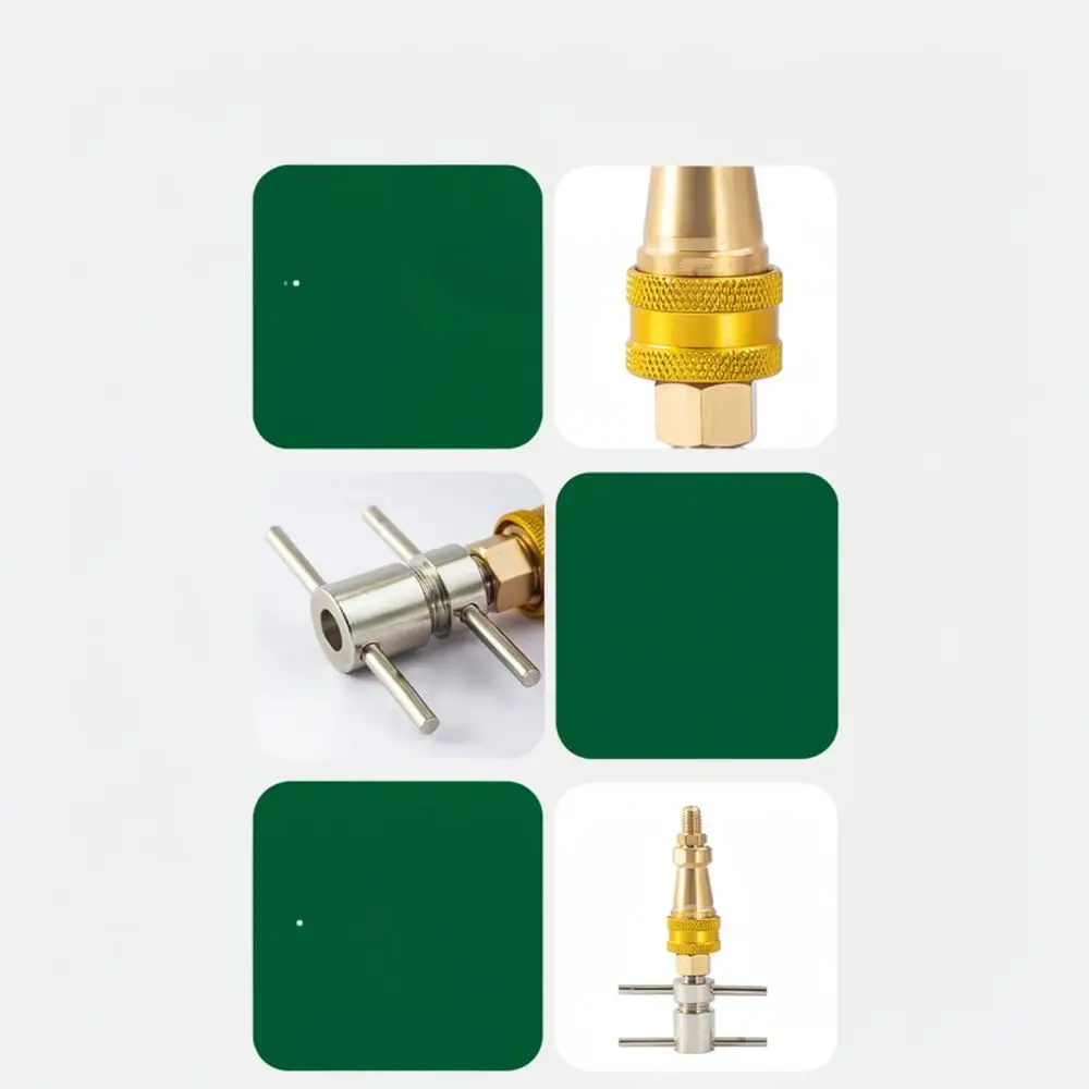 HVAC Refrigerant Charging Copper Quick Connector For For Mulinyu Fridge Air Conditioning Pipe Maintenance Utility Tool