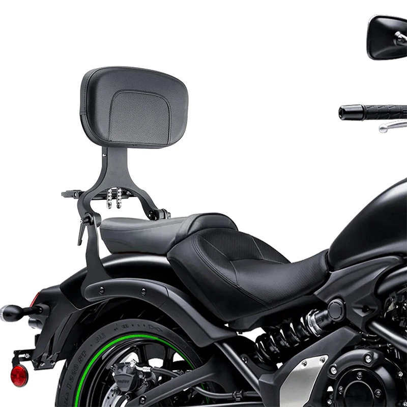 Adjustable Rider Driver Passenger Backrest Sissy Bar for Kawasaki Vulcan S 650 EN650 VN650 2015-2026