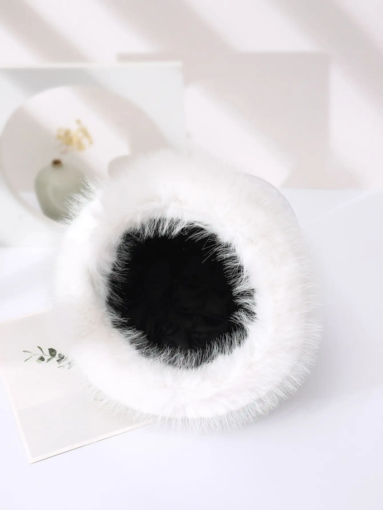 2023 Winter Thick Furry Hairband Fluffy Russian Faux Fur Women Girl Fur Headband Hat Winter Outdoor Earwarmer Ski Hats Hot