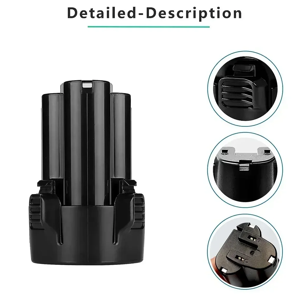 

Li-ion Battery 10.8V 3000mAh Real capacity For Makita BL1013 BL1014 BL 1013 BL 1014 LCT203W 194550-6 194551-4 195332-9 DF030D