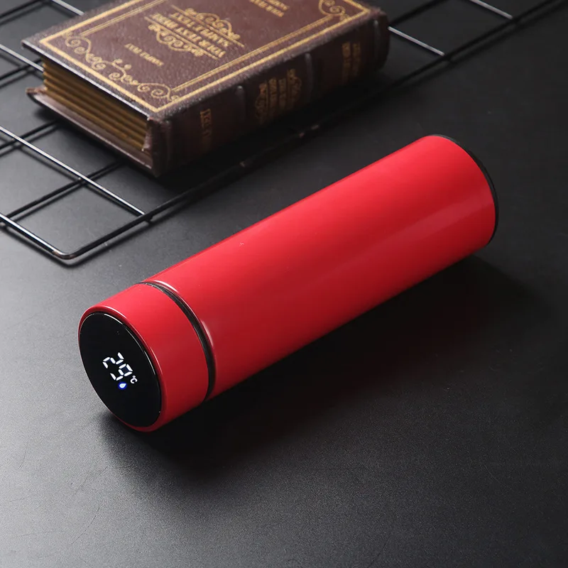 Thermos Sus304 Tea Water Bottle 500ML LOGO Pictur Stainless Steel Vacuum Flask Portable Cups Bottle with LED Temperature Display view 5