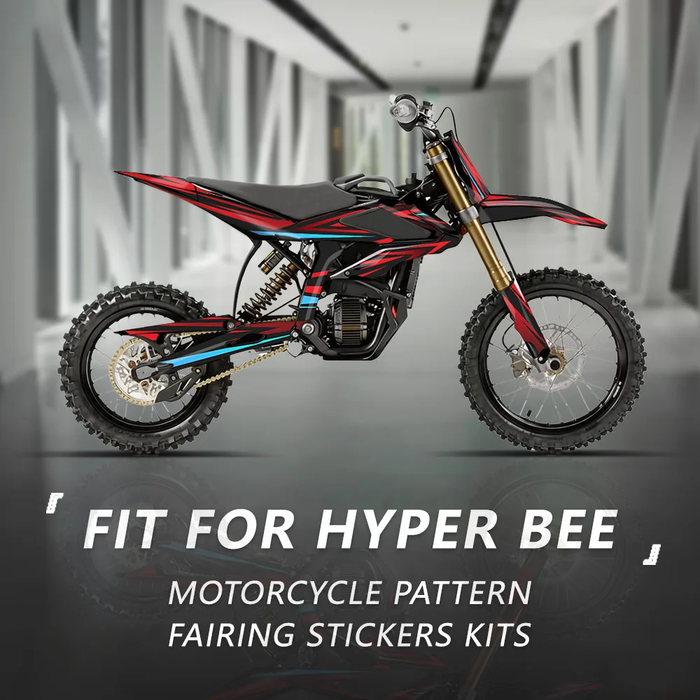 Motorcycle Decoration Protection Sticker Graphics Backgrounds Stickers Kits Fit For Surron Hyper Bee Custom Name