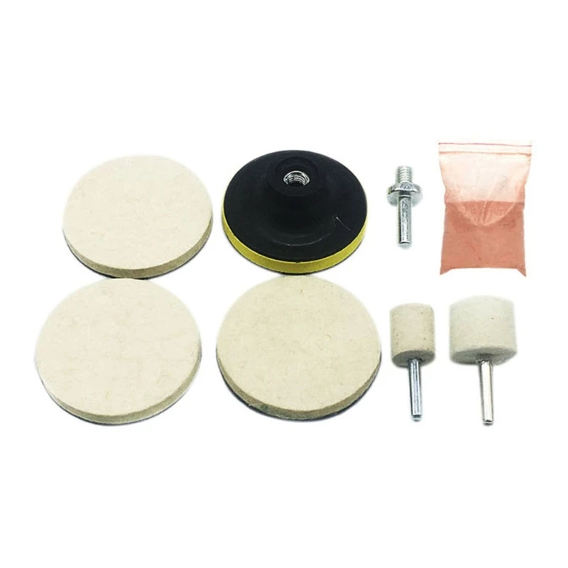 Scratch Remover Watch Car Pad Cerium Oxide Powder Glass Polishing Set Tool