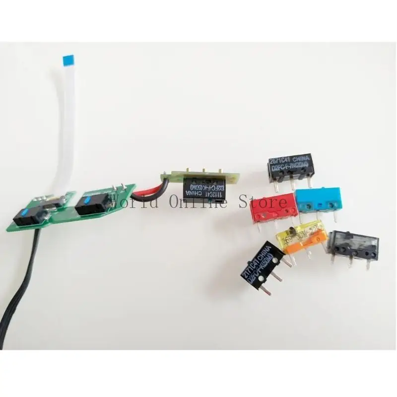 

Mouse Micro Switch Repair Replacement Mouse Button Circle Board for G603 Microswitch Board with Cable Hot Swap 87HC