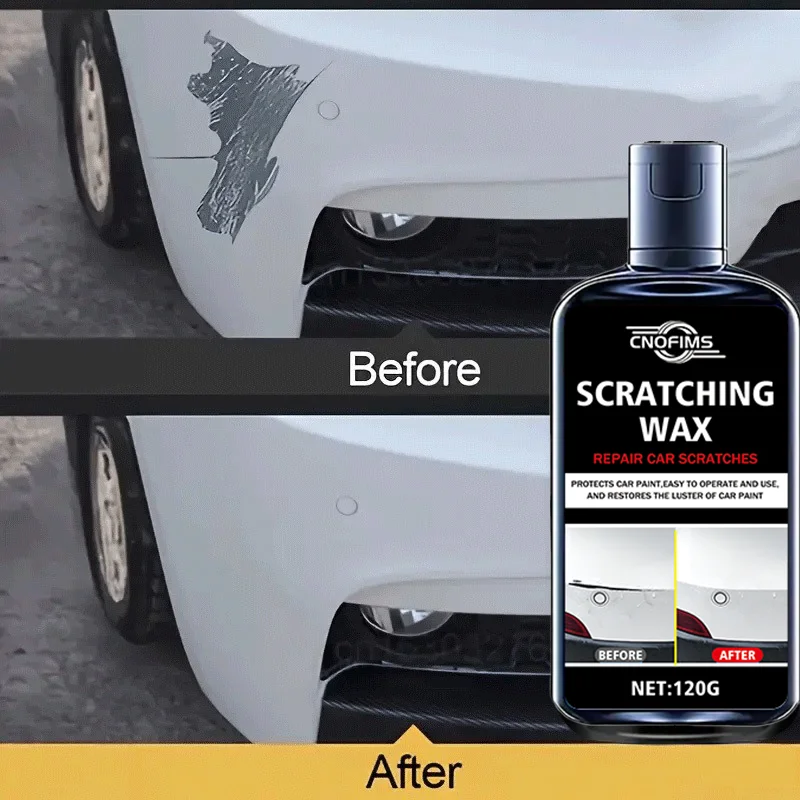 Nano Car Scratch Repair Wax - Quickly repairs scratches & provides long-lasting color protection. Compatible with all car paint