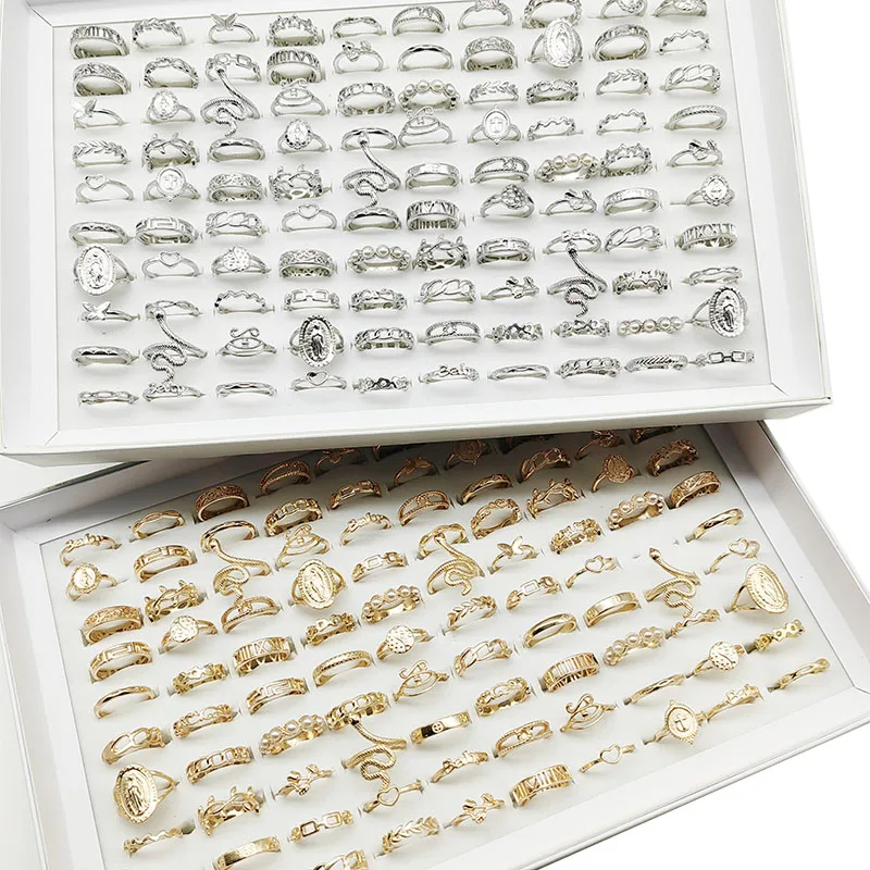 30 teile/los Fabrik Großhandel Dropshipping Antike Design Finger Ringe Set Mix Stil Frauen Alle Spiel Geschenk Party Bar Schmücken Mädchen