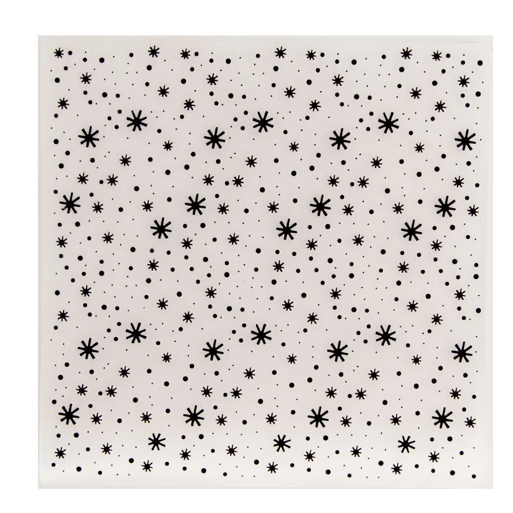 Snowflakes Dots Spots Background Plastic Embossing Folders for Card Making Scrapbooking DIY Paper Crafts Album Decor EM253